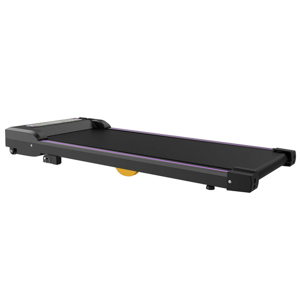Black Berry Charmz under desk treadmill with LED display, handle, remote control, suitable for home and office walking and jogging.