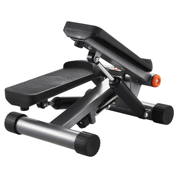 Berry Charmz mini stair stepper with resistance bands and LCD monitor for low-impact cardio workouts.