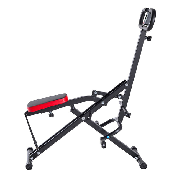 Black Berry Charmz squat machine with resistance bands for glutes and legs, foldable home workout equipment, easy to set up.