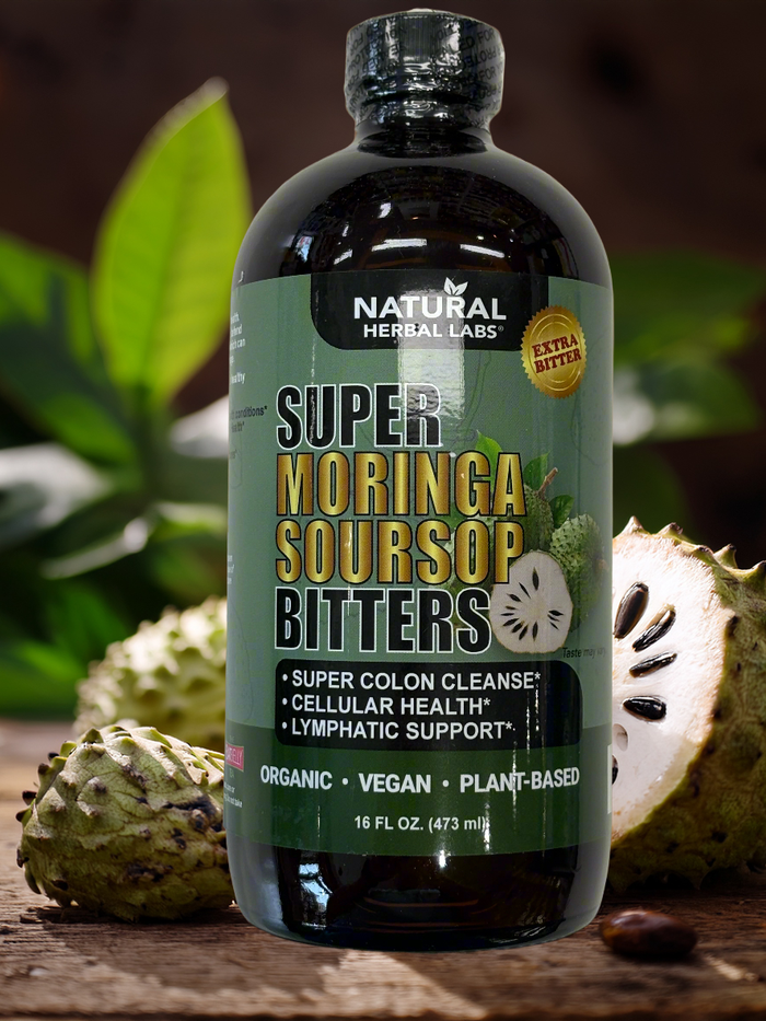 Organic Moringa + Soursop Liquid Herbal Supplement