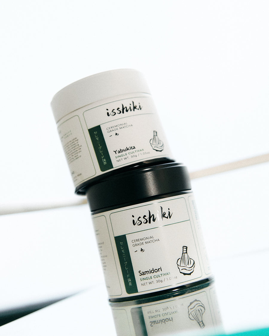 Samidori matcha single cultivar premium matcha powder by isshiki matcha