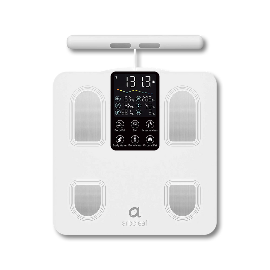 Arboleaf CS10E segmental smart scale with sleek digital body composition monitor design