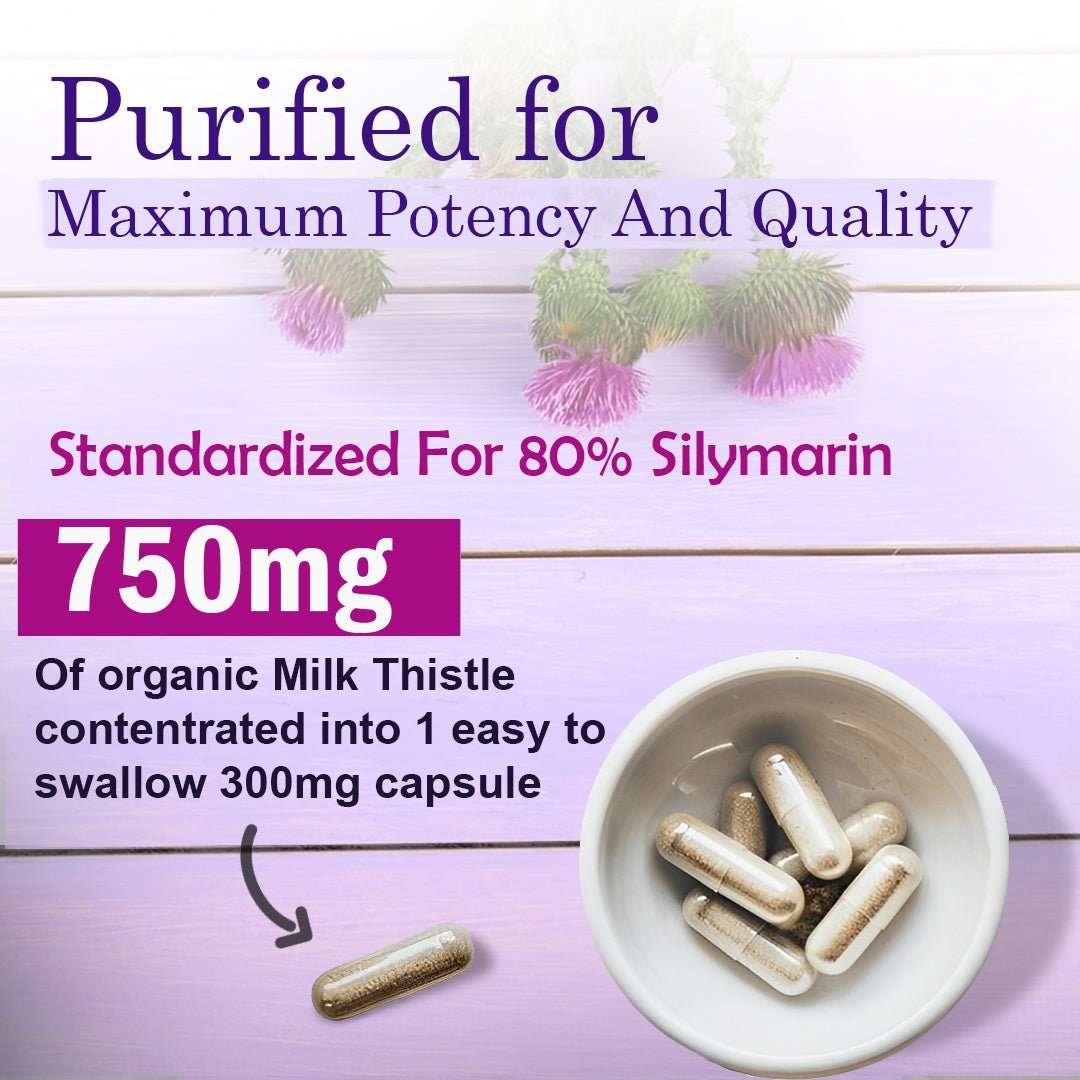 Milk Thistle 750mg supplement