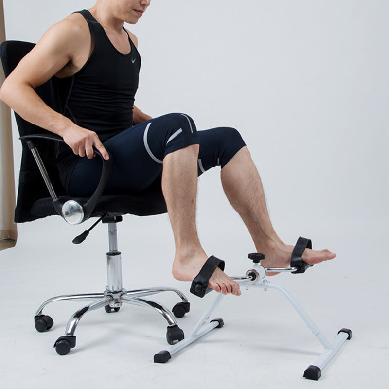 Foldable portable pedal exerciser by FLIPSTYLEZLLC, compact mini bicycle for indoor leg fitness and exercise.