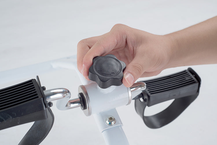Foldable portable pedal exerciser by FLIPSTYLEZLLC, compact mini bicycle for indoor leg workouts and fitness.