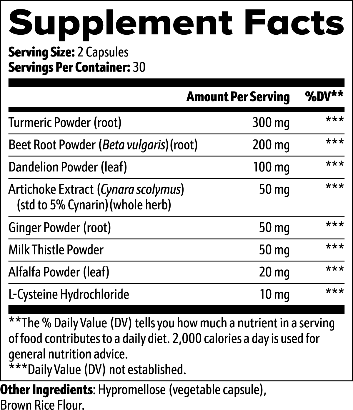 Vitalidad Natural Liver Wellness Support supplement capsules with turmeric, milk thistle, and herbal botanicals for digestive health