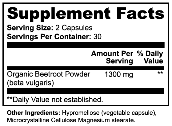 Post-workout recovery beetroot supplement by Midwest Method, featuring fresh beetroot with natural red color and leafy greens.