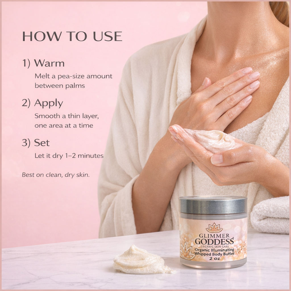 Organic Shimmer Body Butter 2 oz – Travel