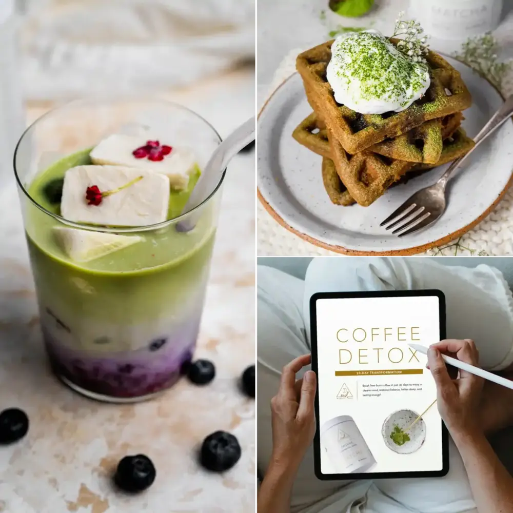 OWL Venice 30-Day Coffee Detox cleanse package with herbal tea and supplements for a coffee detox and liver cleansing routine.