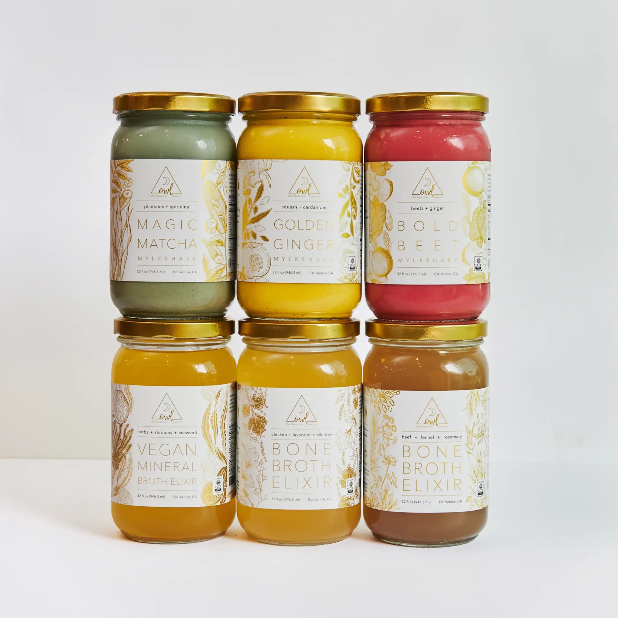 OWL Venice The OWL Reset organic cleanse program, 4-day reset kit with natural ingredients, shown in a sleek package.