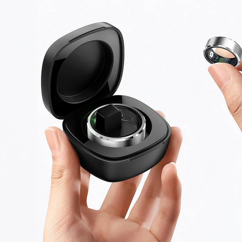 Xiaomi smart ring for men and women with heart rate, blood oxygen, sleep tracking, waterproof fitness tracker in a sleek design.