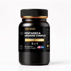 Recover 157 CORE Panstellar Essentials pentadeca arginine complex supplement bottle with label and capsules visible.