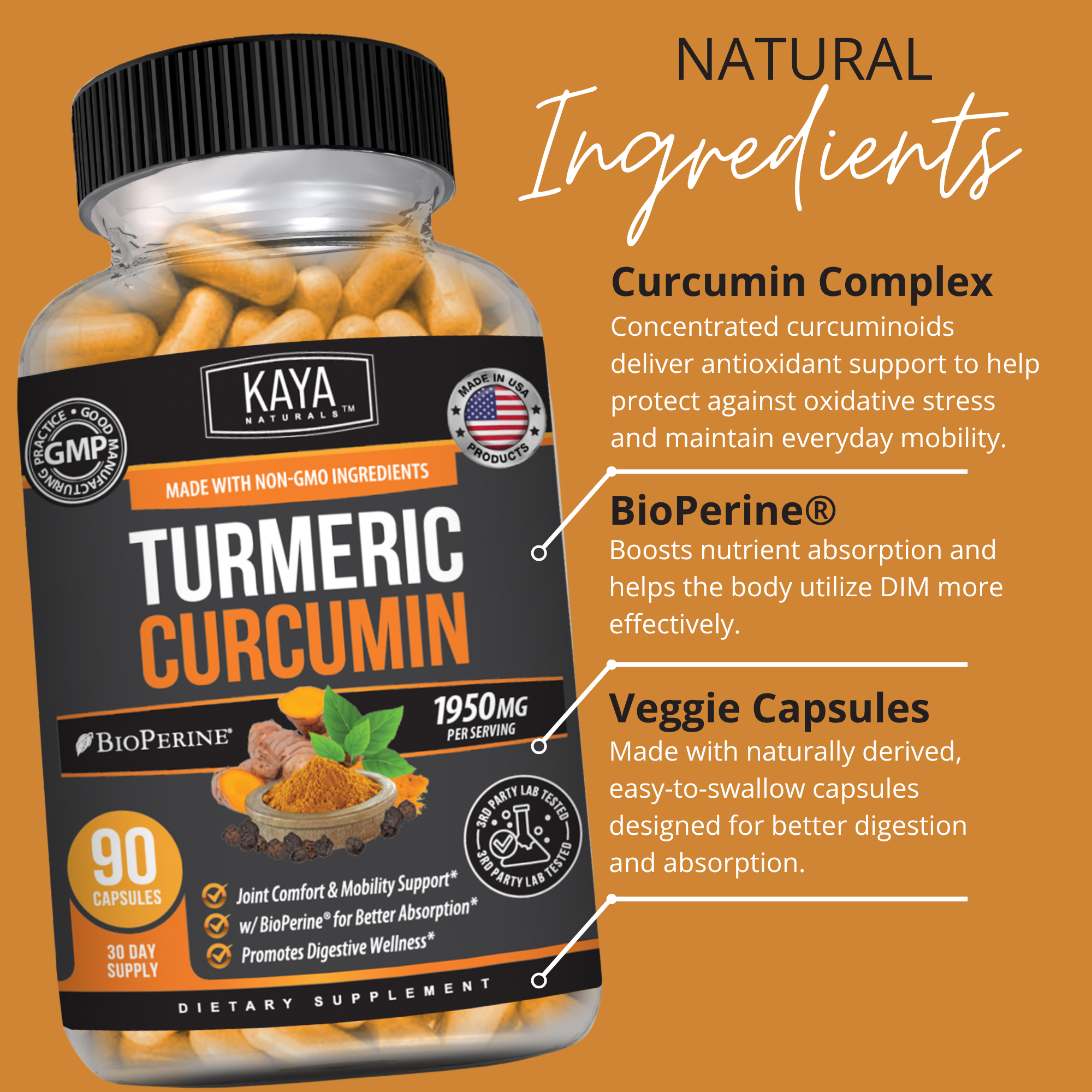 Turmeric with BioPerine® - Joint & Inflammation Support