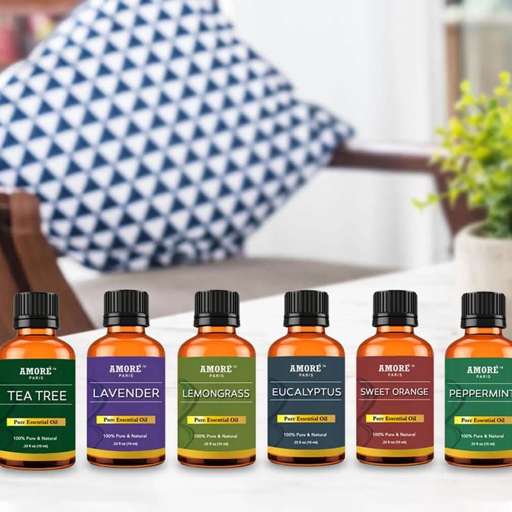 Six therapeutic-grade essential oils in a gift set, ideal for aromatherapy and wellness, by DailySale.