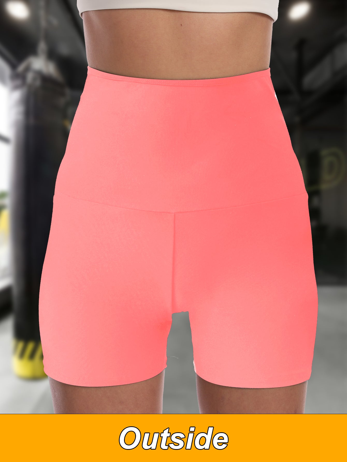 Women sauna sweat shorts with high waist, tummy control, and compression for gym exercise and fitness, made by My Store.
