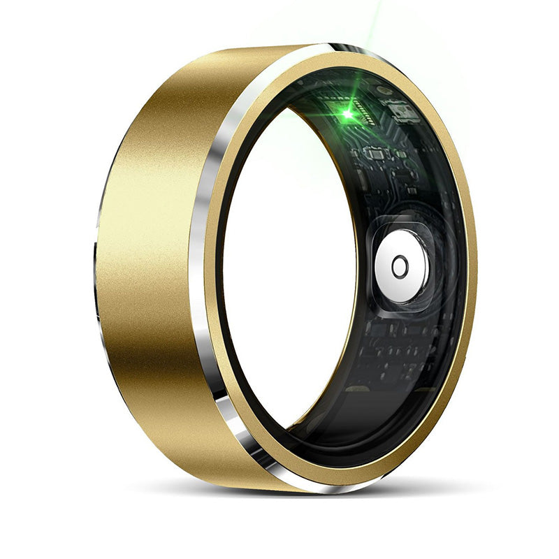 Xiaomi smart ring for men and women showing heart rate and blood oxygen tracking, waterproof fitness tracker, sleek design.
