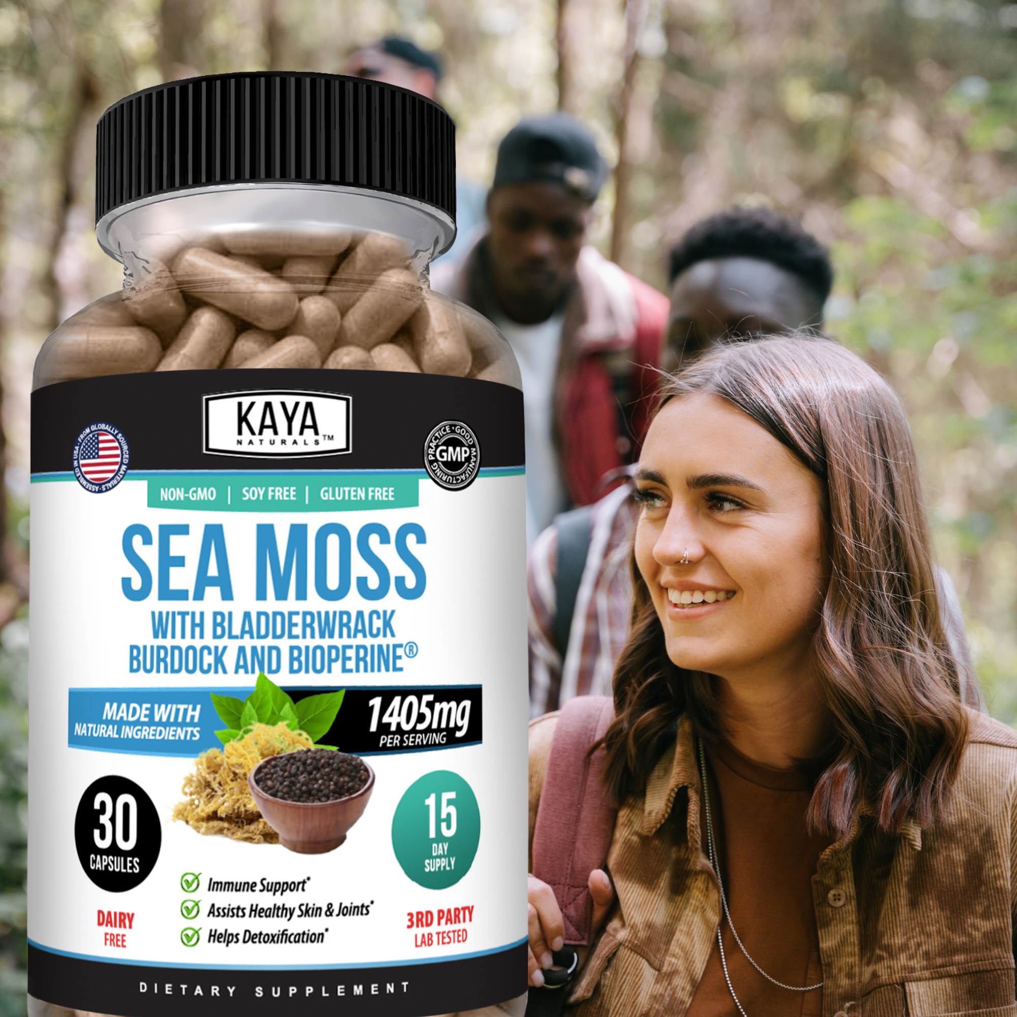 Sea Moss with Bladderwrack, Burdock, and BioPerine®