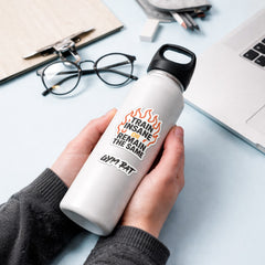 Set of 45 waterproof glossy vinyl gym stickers by BLAUBECK, featuring workout motifs for water bottles, laptops, and fitness planners.
