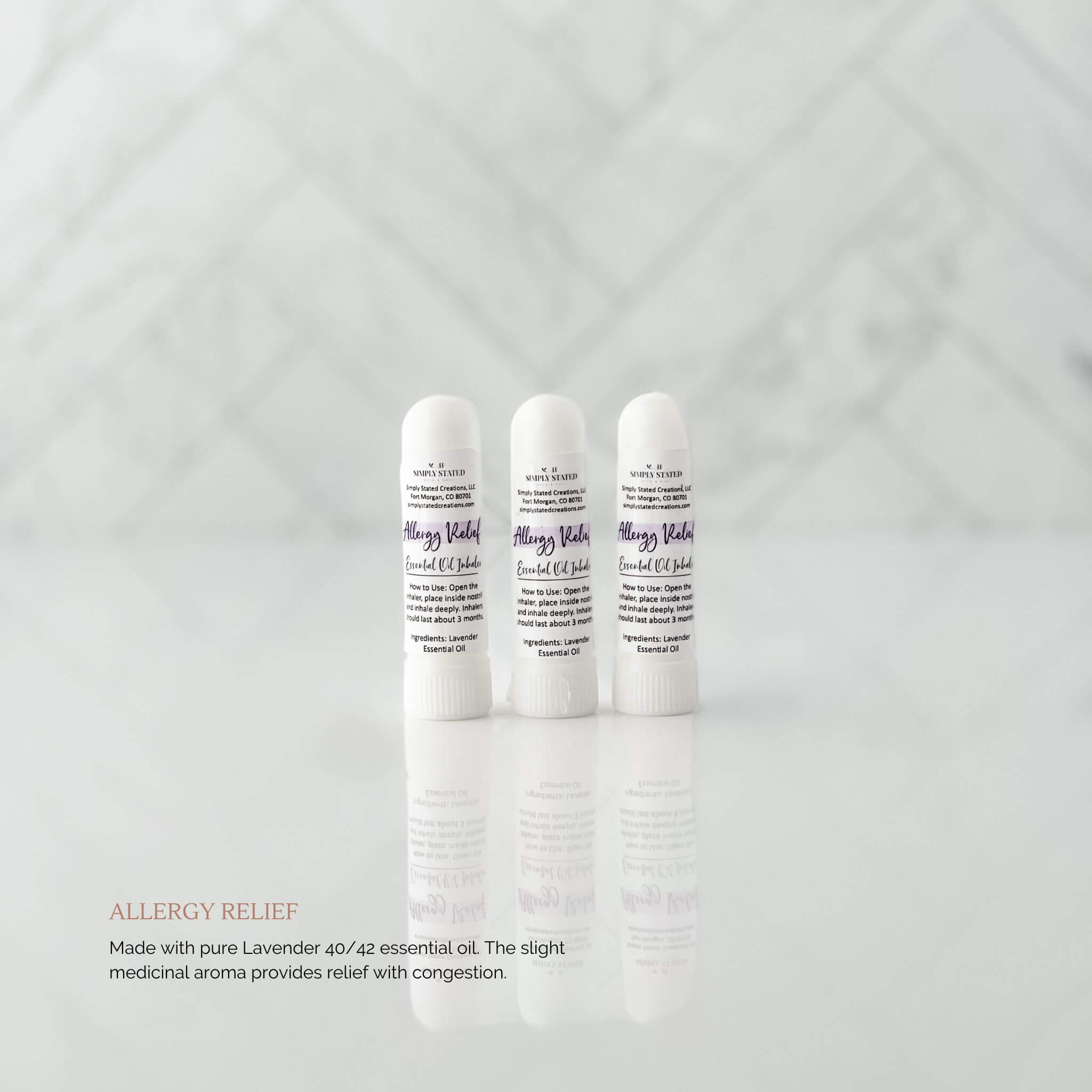 Soothing Lavender Aroma Nasal Inhaler Stick (Classic Label)