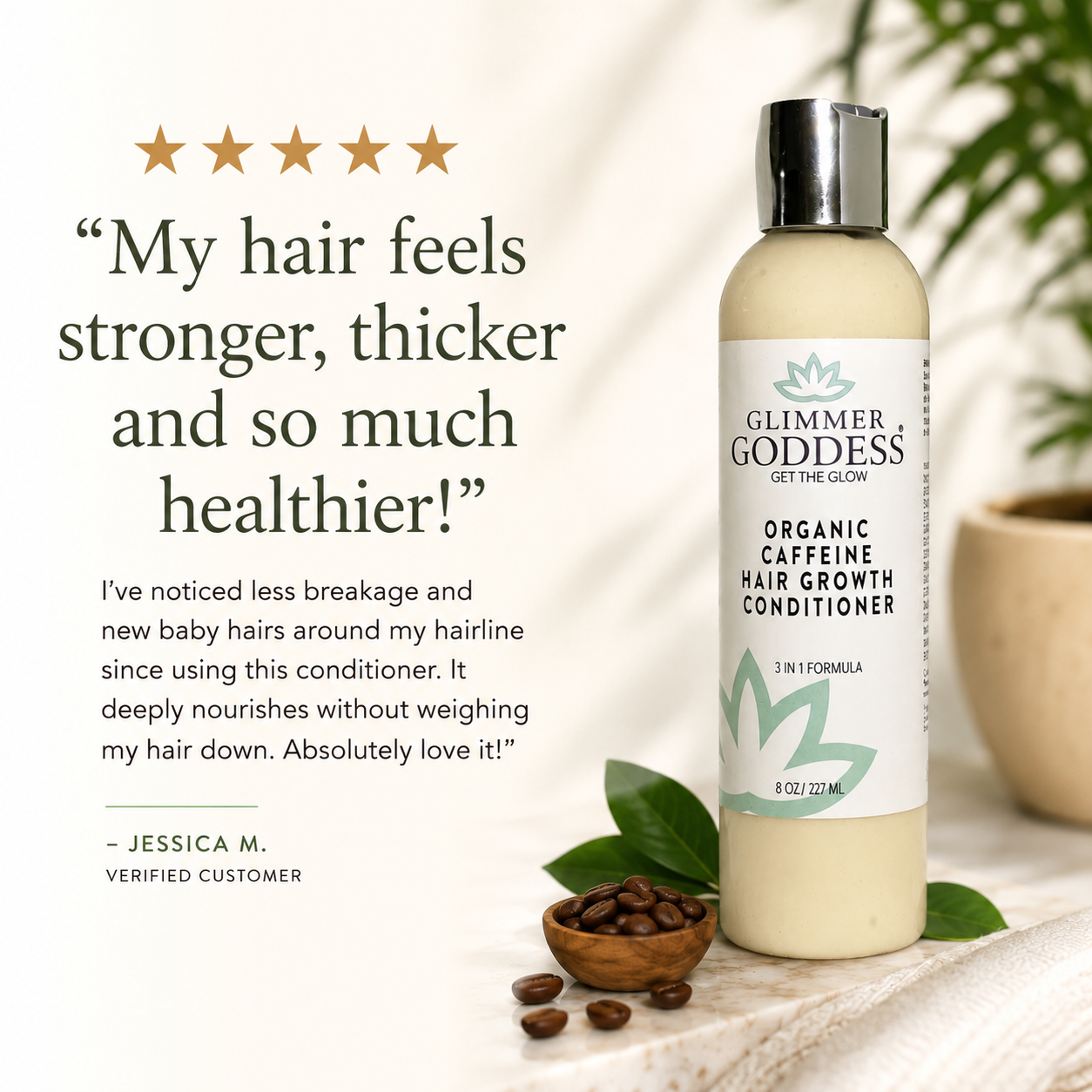 Organic Caffeine Hair Growth Mask – Deep Conditioning Treatment