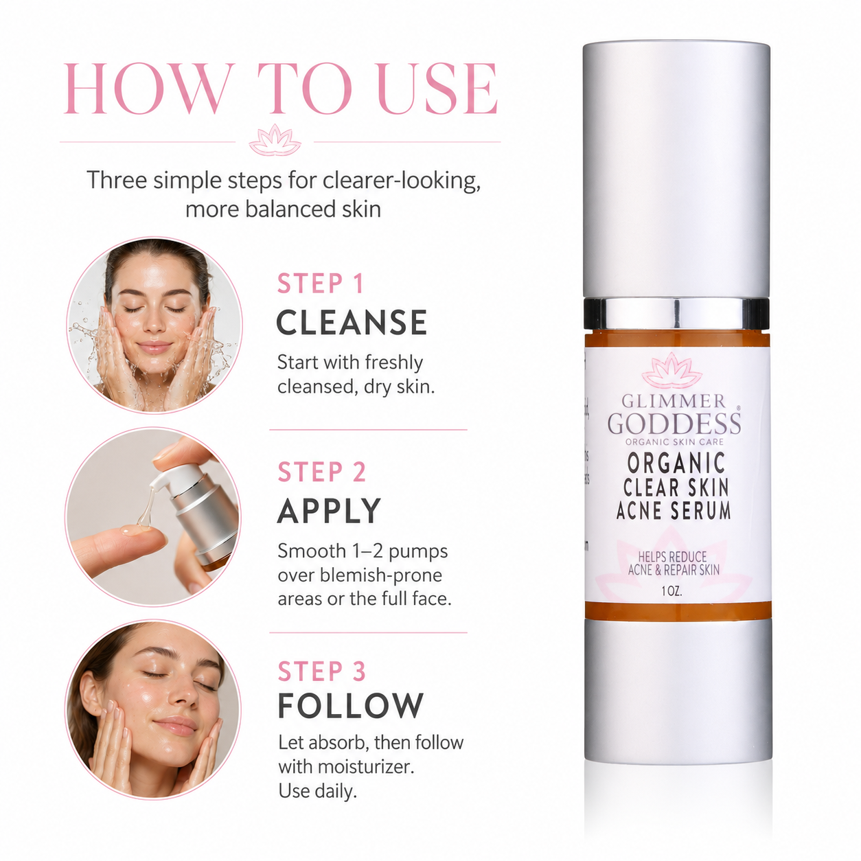 Organic Acne Serum – Oil Control & Pore Clearing Treatment