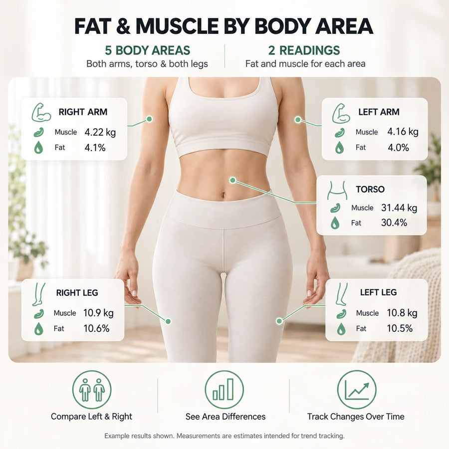 Arboleaf Segmental Smart Scale CS10E with sleek digital body composition monitor design