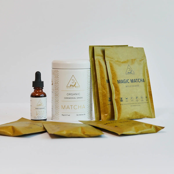 30-Day Coffee Detox cleanse by OWL Venice, featuring coffee-based ingredients for natural detoxification and health support.