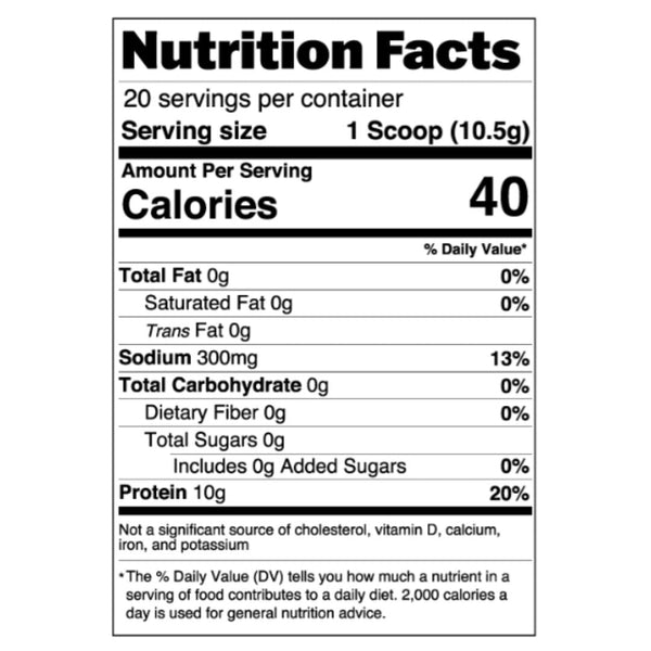 Unflavored collagen and electrolyte coffee booster protein powder in a Meal Boosters bag, ready for adding to beverages.