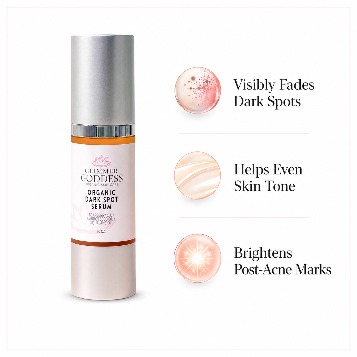 Organic Dark Spot Serum – Fade Hyperpigmentation & Even Skin Tone