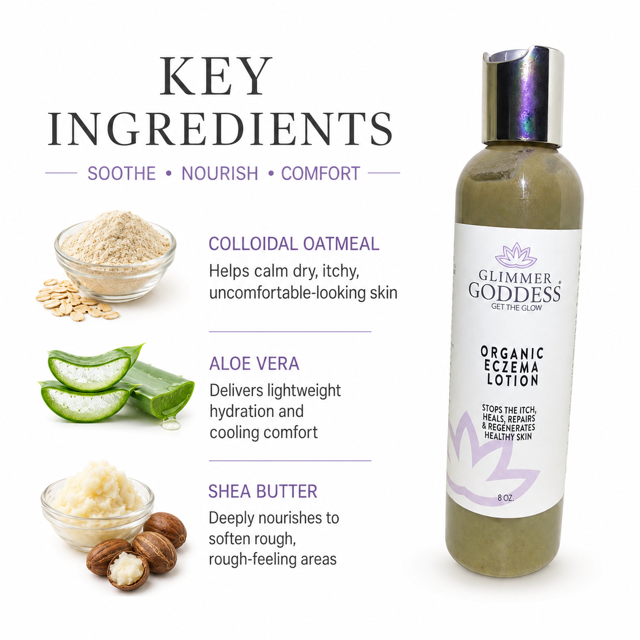 Organic Eczema Lotion – Soothing Relief & Skin Healing