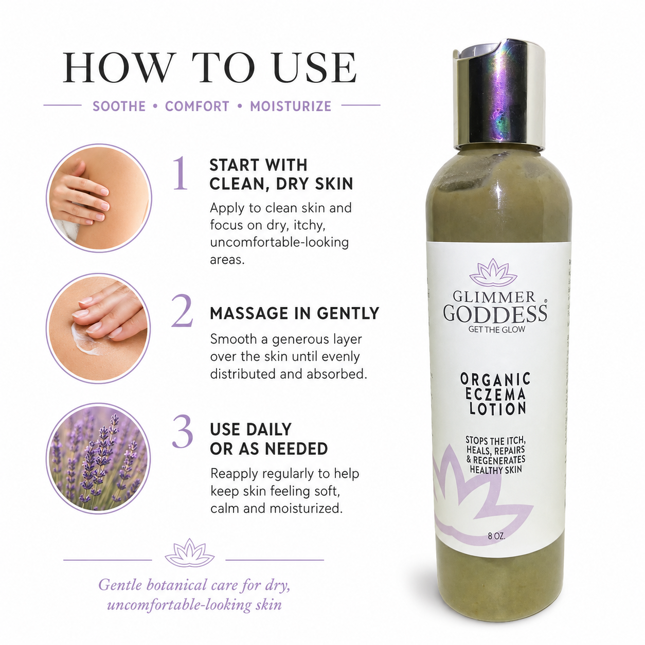 Organic Eczema Lotion – Soothing Relief & Skin Healing