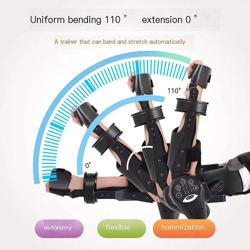 Electric elbow exercise device from V.I.P Digital Presence for upper arm flexion and extension training, shown in use.