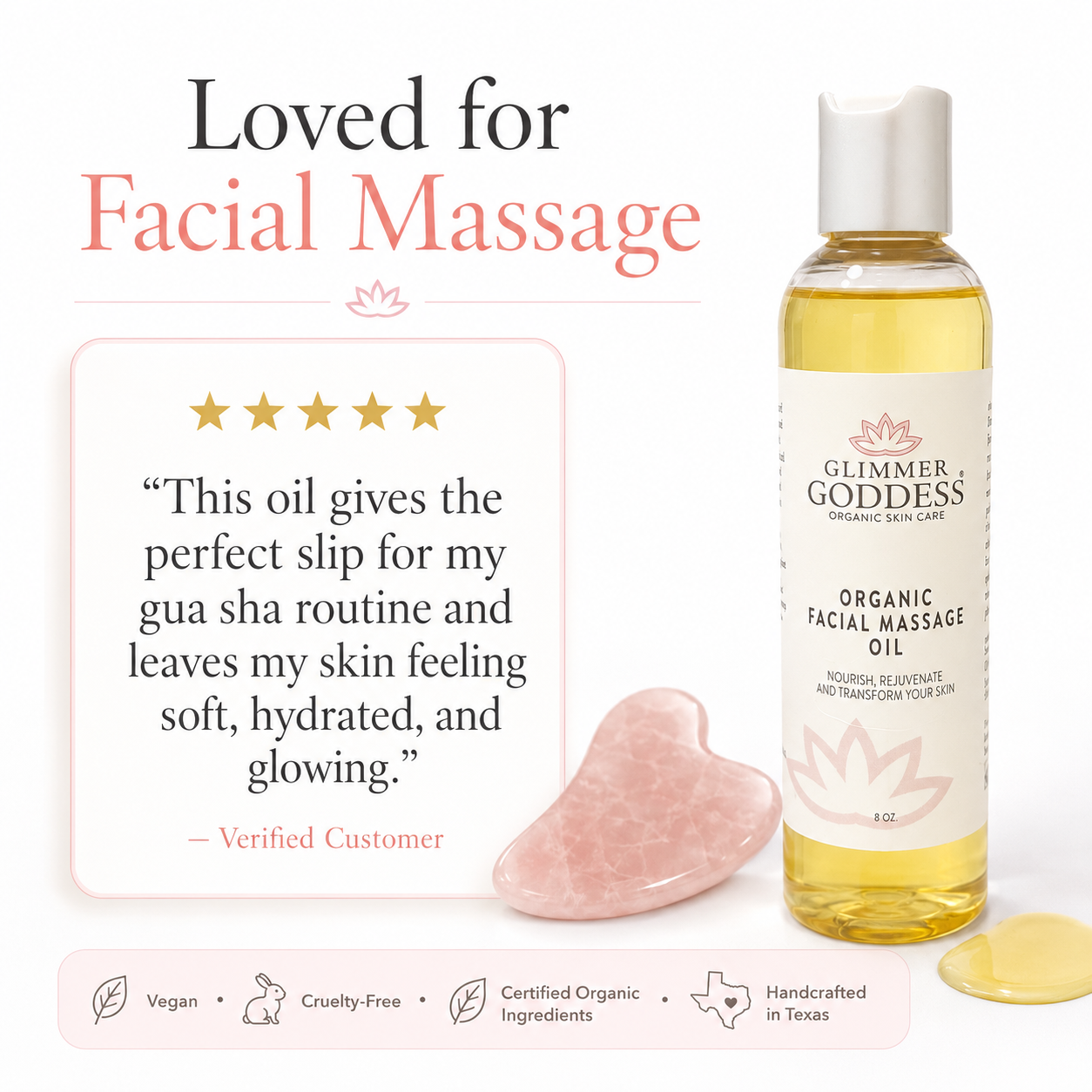 Organic Facial Massage Oil – Anti-Aging Treatment