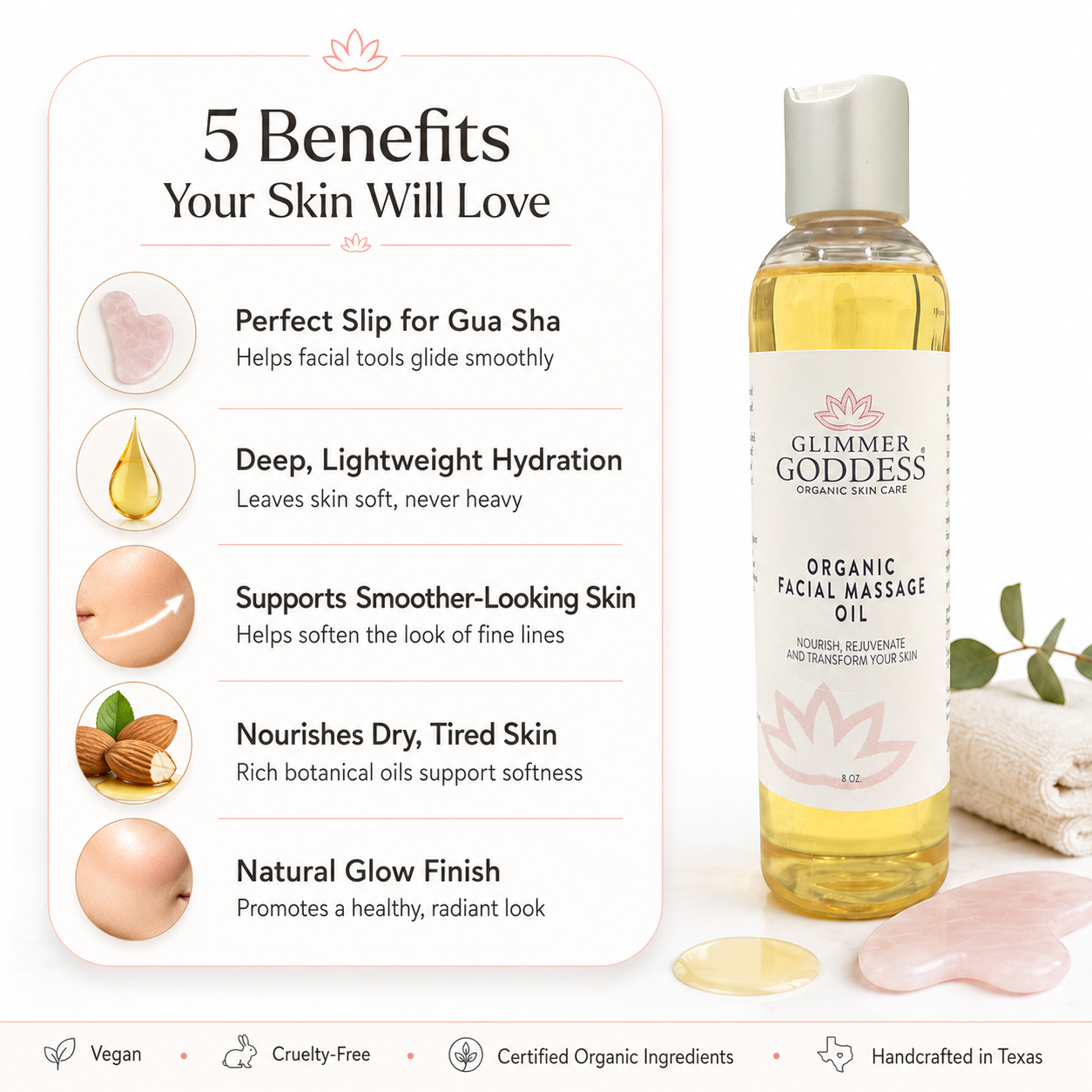 Organic Facial Massage Oil – Anti-Aging Treatment
