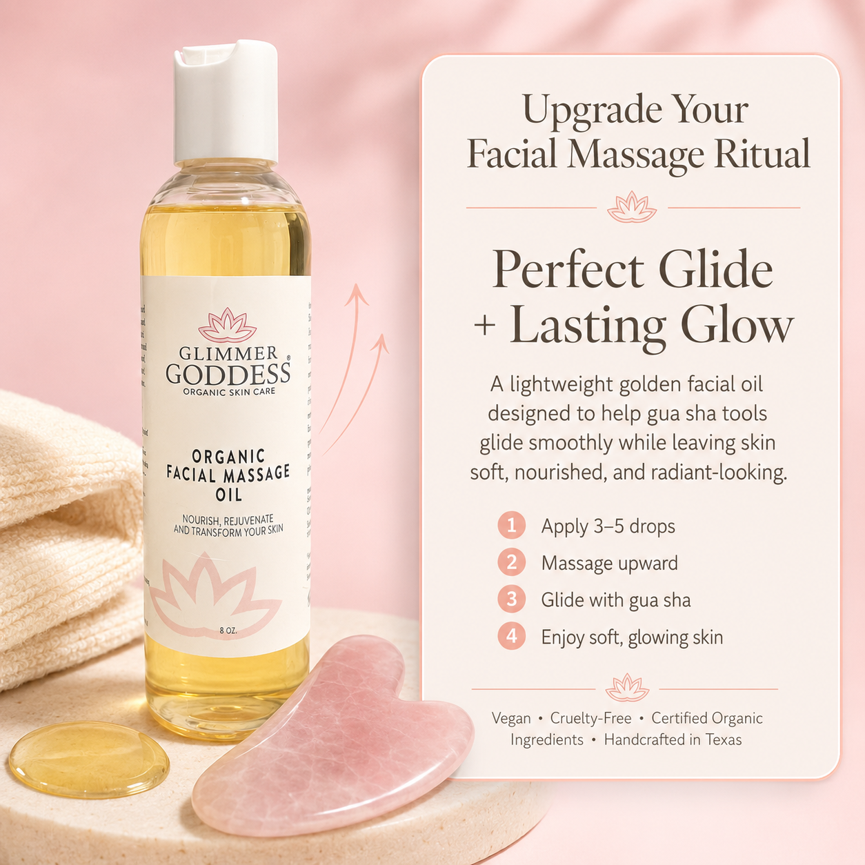 Organic Facial Massage Oil – Anti-Aging Treatment