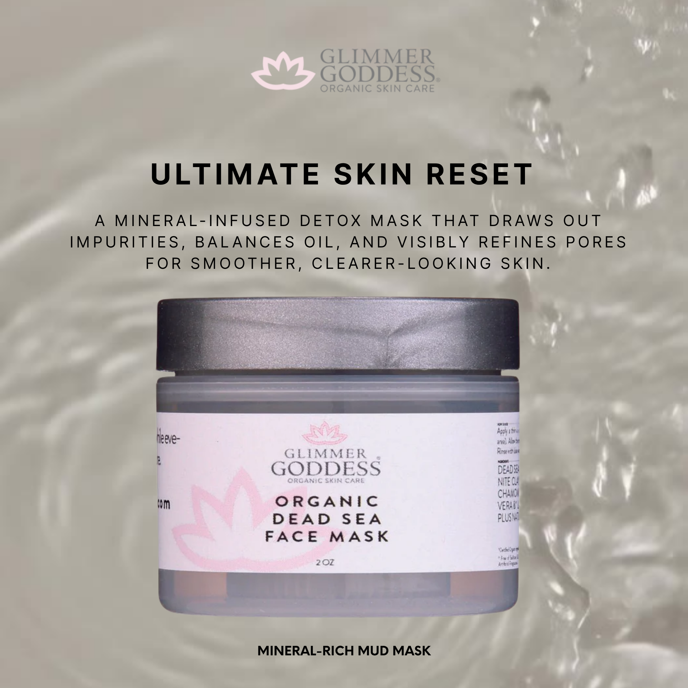 Organic Dead Sea Mud Mask – Exfoliate & Rejuvenate