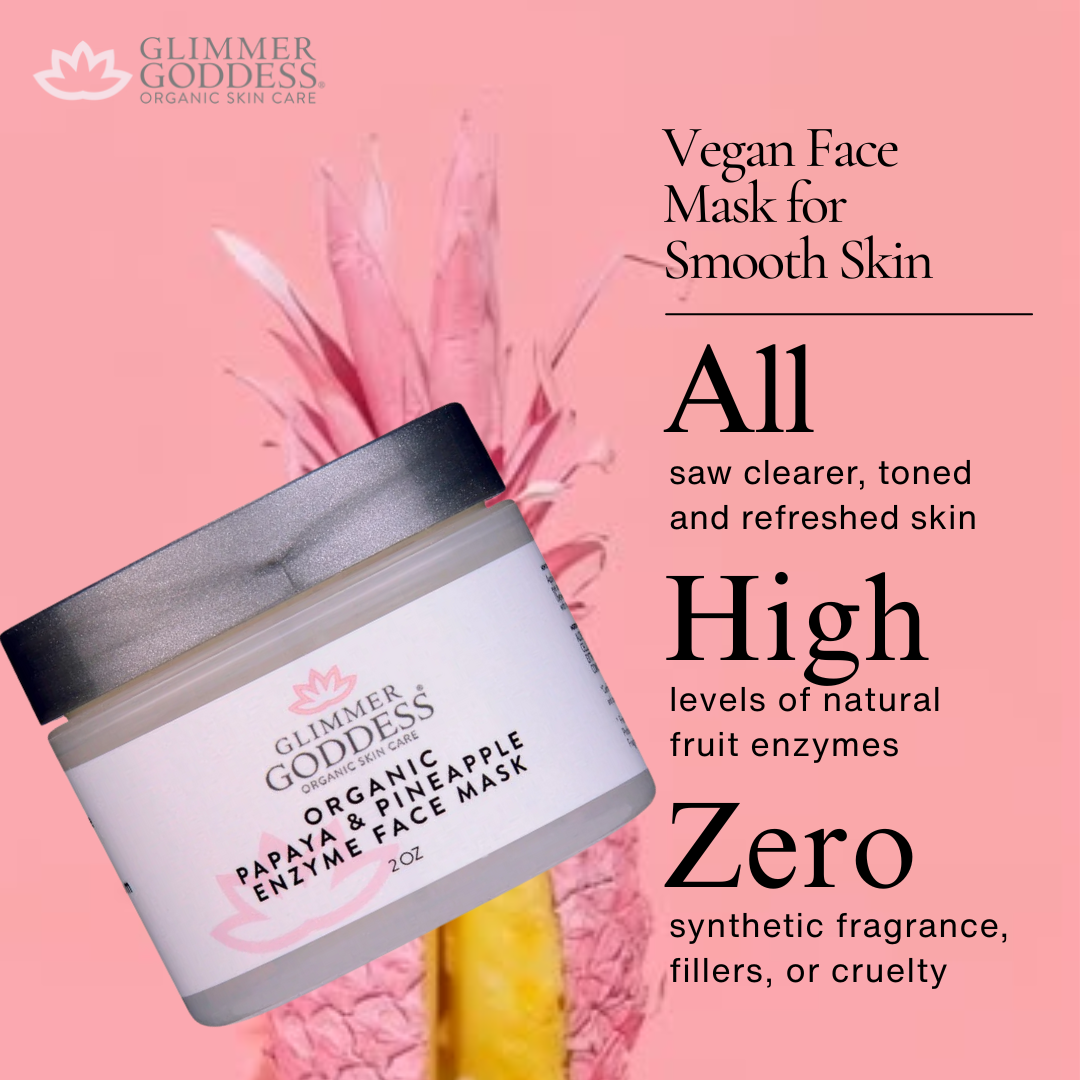 Organic Papaya Pineapple Enzyme Face Mask – Gentle Exfoliating Treatment