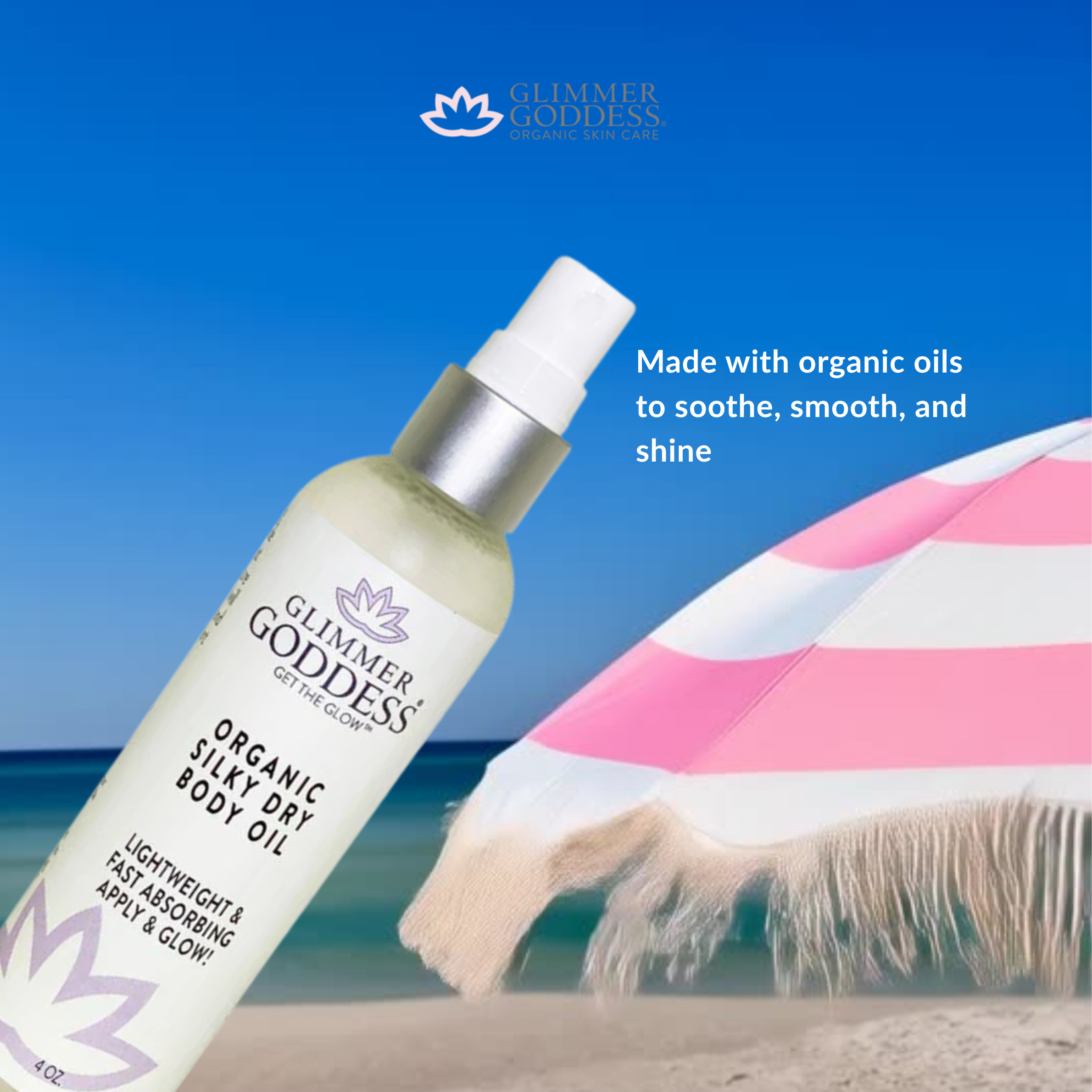 Organic Silky Dry Body Oil – Fast-Absorbing Formula