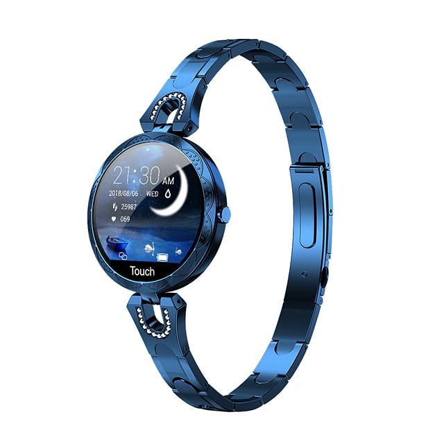 Stevvex women's waterproof smart watch with heart rate monitor and fitness tracking, stylish wearable device for active women