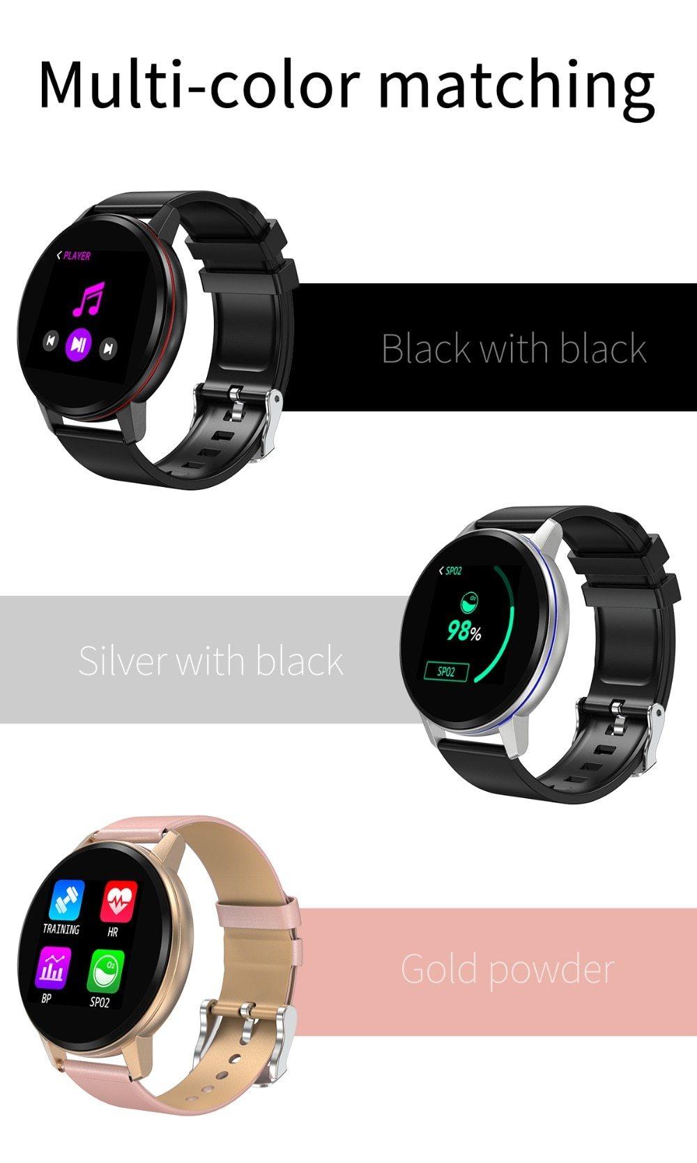 Stevvex smart bracelet watch with modern luxury design, fitness tracker, waterproof wristband for women and men.