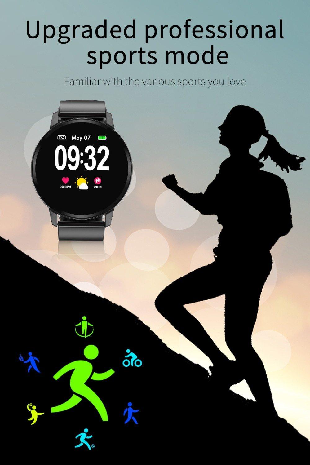 Stevvex smart bracelet watch for women and men, waterproof fitness tracker with modern luxury design and digital display.