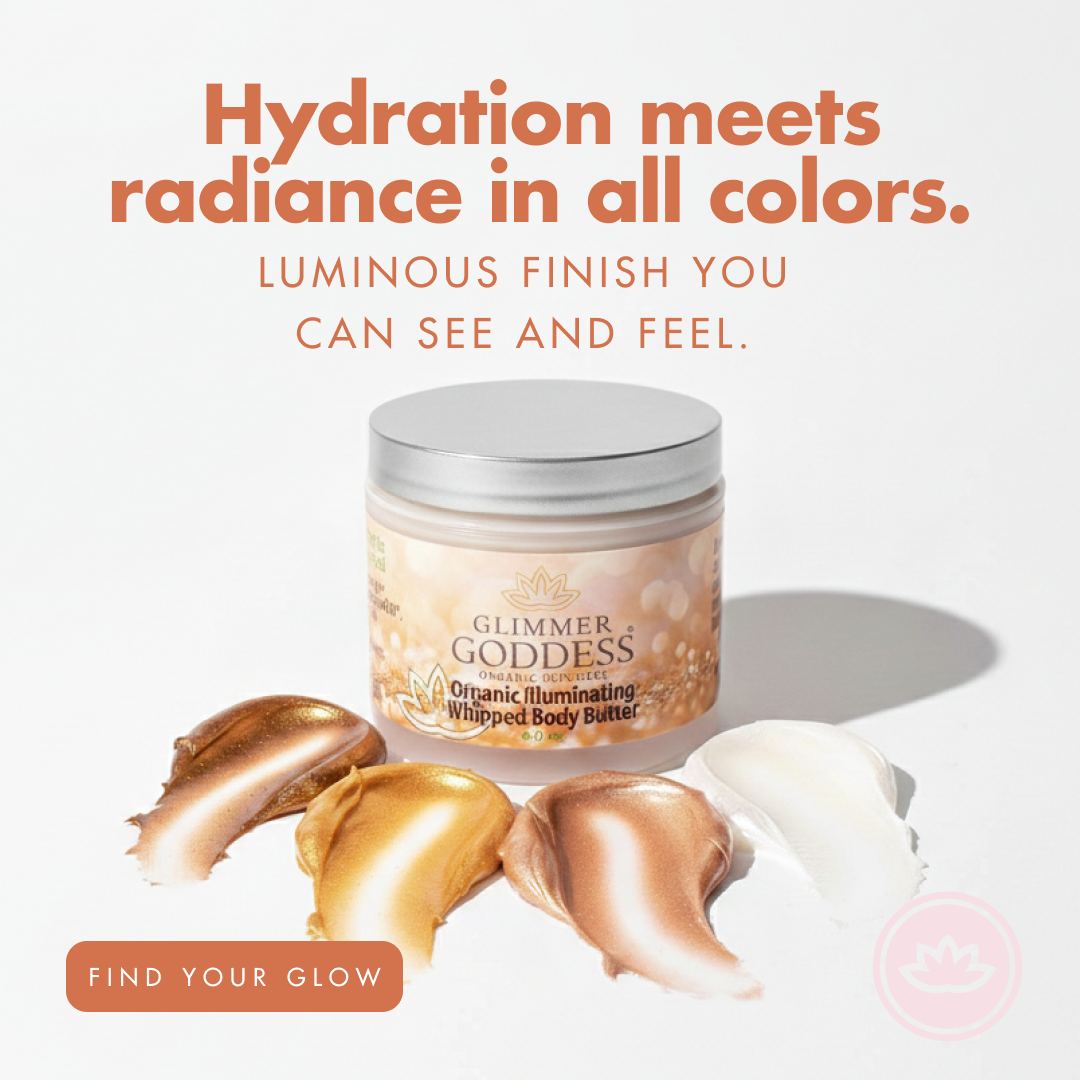 Organic Shimmer Body Butter – Radiant, Deep Hydration