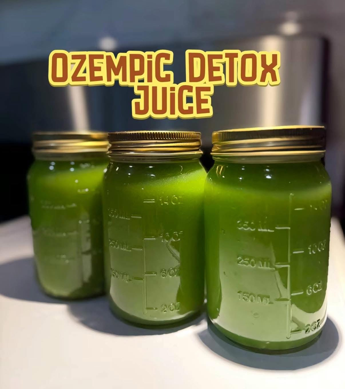 Ozempic Detox Juice 6-Pack (16oz Jars) – Craving Crusher & Metabolism Booster