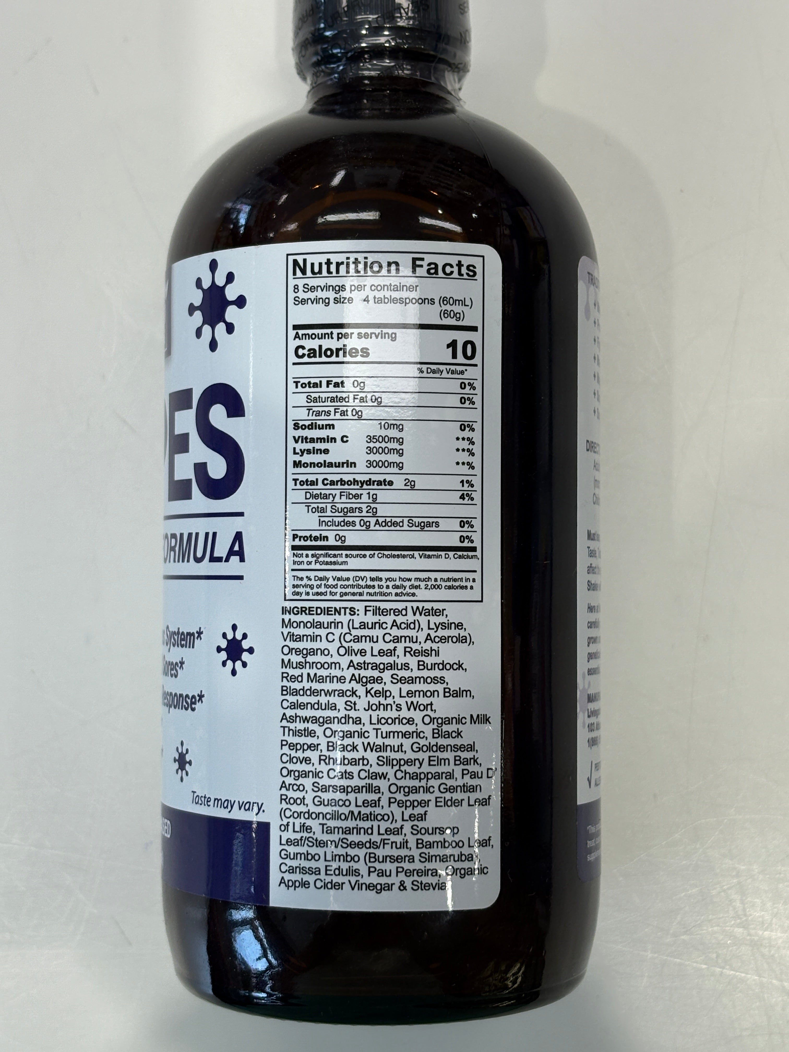 VeggieVerve Natural Herpes Immune Support Formula in a bottle with capsules, designed to boost immune health naturally.