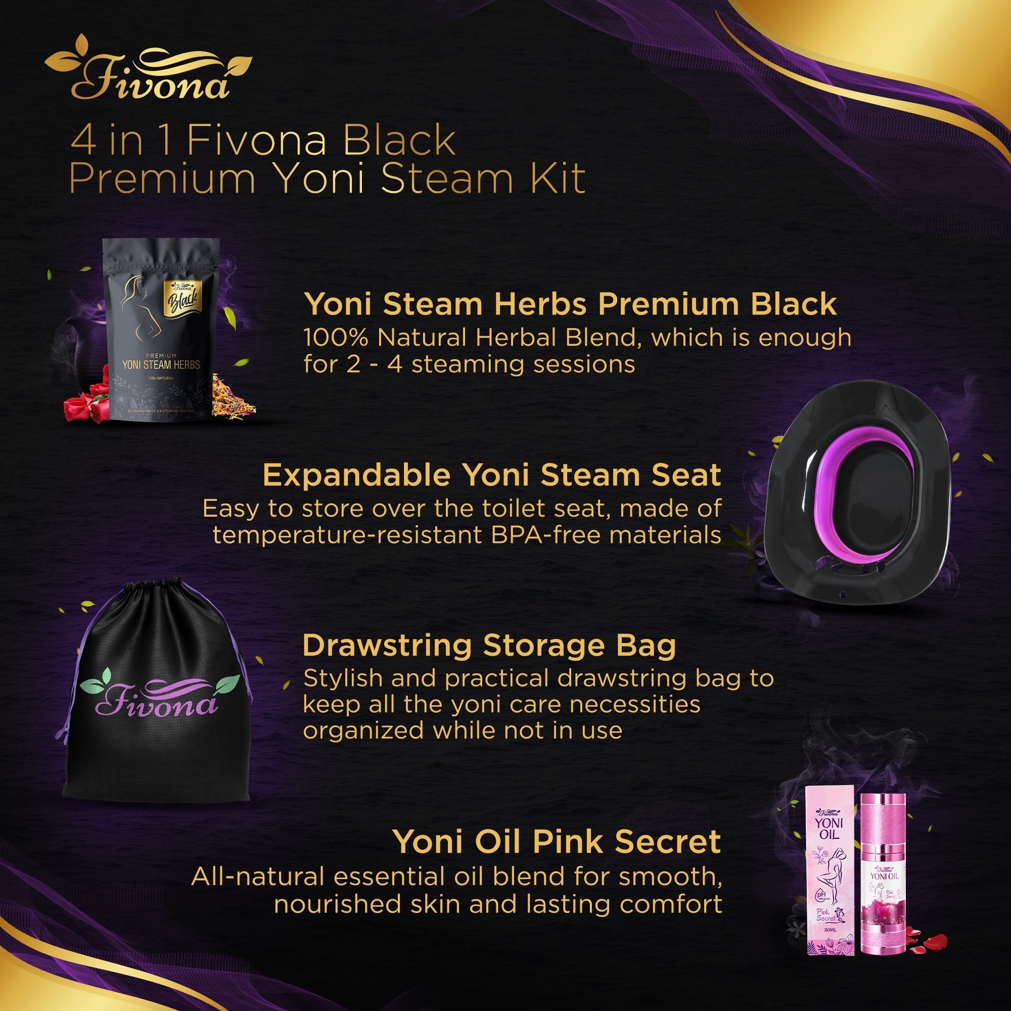 4 in 1 Yoni Care Kit | Premium Edition