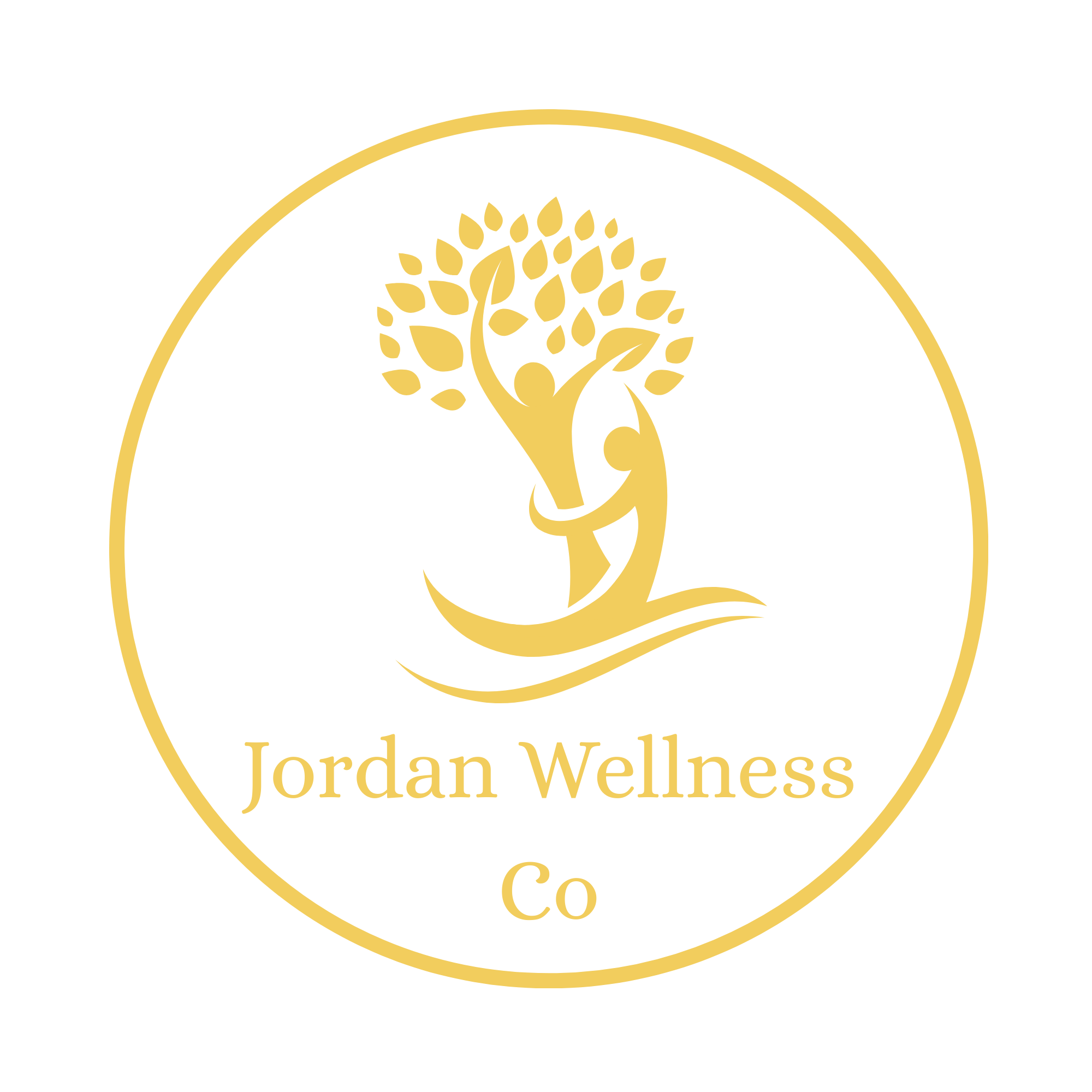 JordanWellnessCo gift card featuring the Jordan Wellness Co logo with a clean, professional design on a white background.