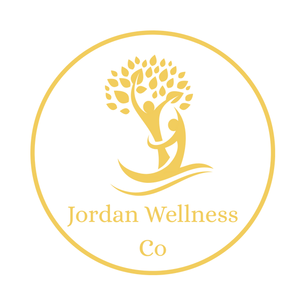 JordanWellnessCo gift card featuring the Jordan Wellness Co logo with a clean, professional design on a white background.