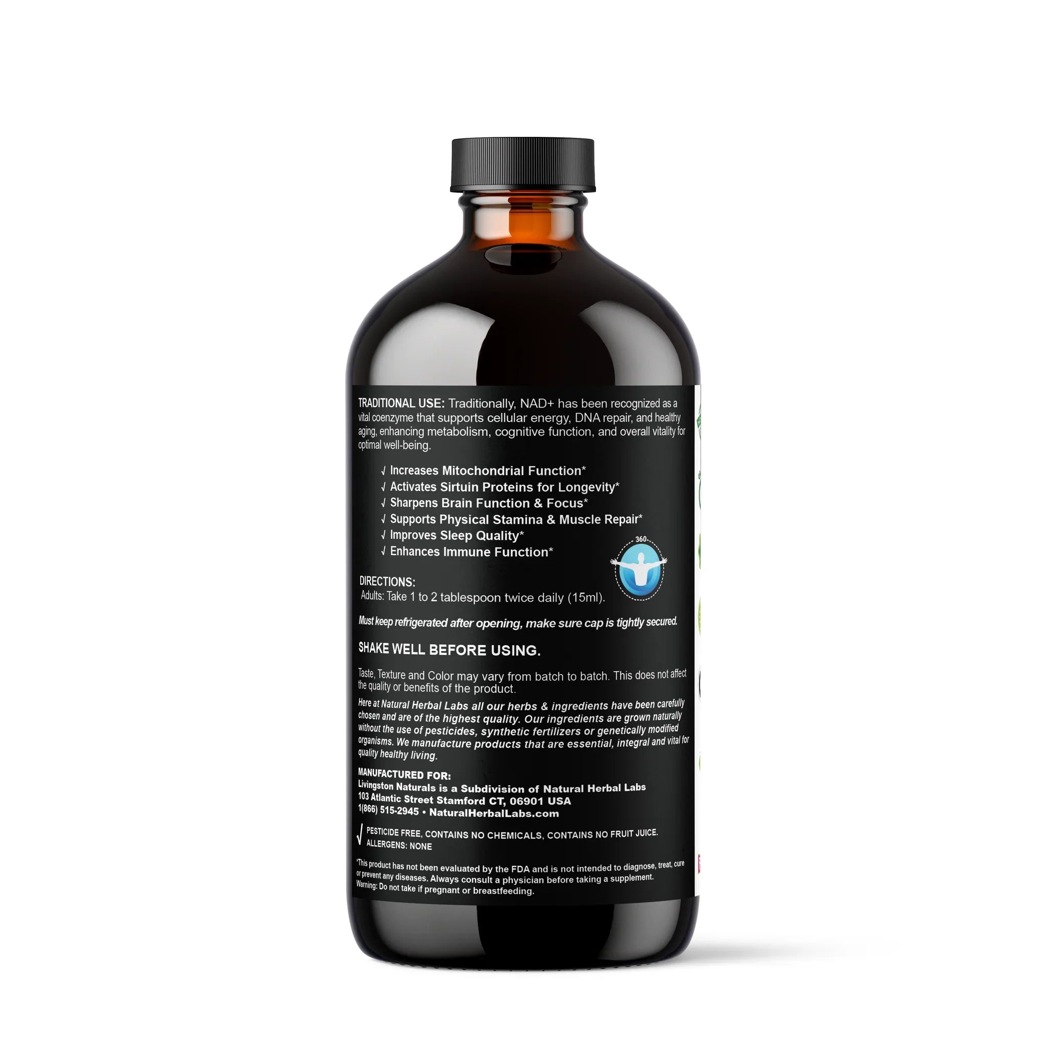 Organic VeggieVerve NAD+ and NMN cellular vitality supplement with resveratrol, anti-aging formula in tablet form.
