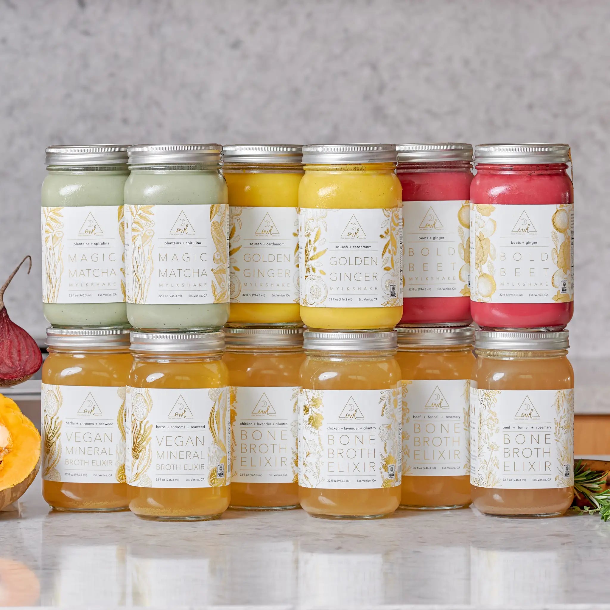 Organic cleanse program box from OWL Venice featuring the OWL Reset - Organic Cleanse Program for detox and wellness.