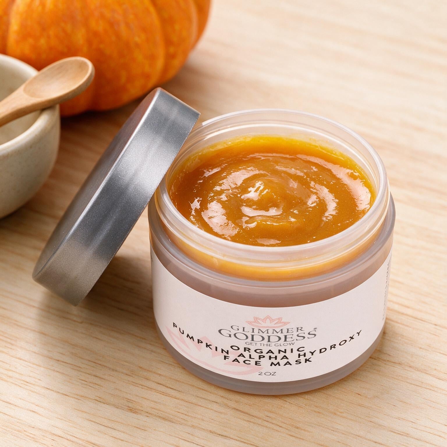 Organic Pumpkin AHA Face Mask – Exfoliating Treatment for Wrinkles & Glow